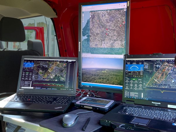 Mobile Groundstation für den UAV Betrieb von Germandrones