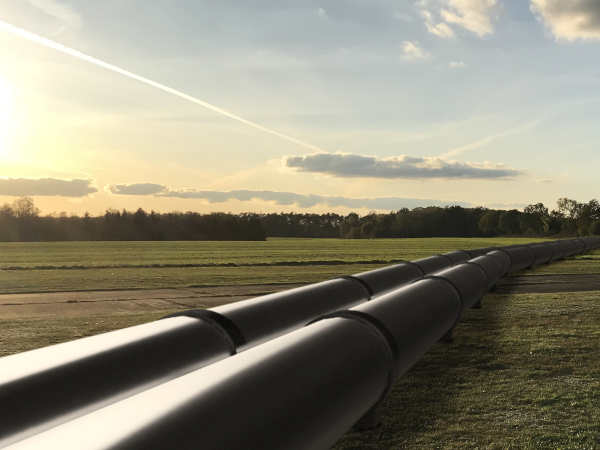 Gas Pipeline zur Inspektion mittels Drohne